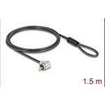Navilock Zabezpečovací kabel na laptop se zámkem na klíč pro standardní slot Kensington - krátká zamykací hlava 20974