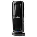 NEDIS aktivní pokojová DVB-T/T2 anténa/ FM / UHF / VHF/ rozsah příjmu 0-15 km/ LTE700/ zesílení 28 dB/ ABS ANIR1504BK700