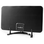 NEDIS aktivní pokojová DVB-T/T2 anténa/ FM / UHF / VHF/ rozsah příjmu 0-25 km/ LTE700/ zesílení 26 dB/ ABS ANIR2501BK700