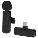 NEDIS bezdrátový mikrofon/ pro notebook / Smartphone / Tablet/ vypínač/ USB-C zásuvka/ kabel 1,8m/ černý MICW110BK
