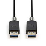 Nedis CCBW61000AT20 - USB 3.0 Kabel | A Zástrčka - A Zástrčka | 2 m | Antracit