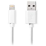 Nedis CCGL39300WT10 - Lightning Kabel| Apple Lightning 8pinový | USB-A Zástrčka | 1 m | Pocínovaná měď / Bílá