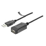Nedis CCGP60EXTBK50 - Aktivní Prodlužovací Kabel USB 2.0 | A Zástrčka - A Zásuvka | 5 m | Černá barva