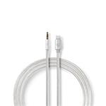 Nedis CCTB39940AL10 - Apple Lightning Sluchátkový Kabel s Adaptérem | Apple Lightning 8kolíková zástrčka – 3,5 mm Zástr