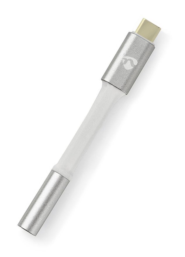 Nedis CCTB65950AL008 - USB-C Adaptér | USB-C Zástrčka – 3,5 mm Zásuvka | 0,08 m | Hliníkový