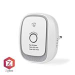 NEDIS chytrý detektor plynu/ Zigbee 3.0/ síťové napájení/ životnost 5 let/ EN 50194-1:2009/ Android & iOS/ 75 ZBDG11CWT