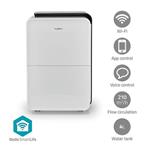 Nedis DEHU30WTW - Odvlhčovač SmartLife| 30 L | Odvlhčování / Průběžné / Sušení prádla / Ventilace |210 m?/h
