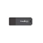 Nedis FDRIU332BK - Flash disk USB 3.0 | 32 GB | Čtení 80 MB/s / zápis 9 MB/s | Černá barva