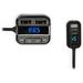 NEDIS FM Transmitter do auta/ Hands free volání/ 0.8 "/ LED obrazovka/ Bluetooth 5.0/ 12 - 24 V DC/ 2.4 A/ 2x CATR123BK