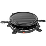 NEDIS Gourmet / Raclette gril/ elektrický/ spotřeba 800W/ pro 6 osob/ nepřilnavý povrch/ černý FCRA210FBK6