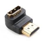 NEDIS HDMI adaptér úhlový 90°/ HDMI konektor - HDMI zásuvka/ černá CVGB34901BK
