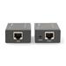 NEDIS HDMI extender/ přes Cat6/ do 60 m/ 1080p/ 1.65 Gbps/ kov/ antracit VREP3450AT