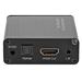NEDIS HDMI extraktor/ HDMI vstup/ TosLink zásuvka/ 1x 3.5 mm/ 1x HDMI výstup/ 4K@60Hz/ 18 Gbps/ kov/ antracit VEXT3470AT