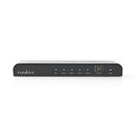 NEDIS HDMI rozbočovač/ 4x HDMI výstup/ 4K@60Hz/ 18 Gbps/ kov/ antracit VSPL3474AT