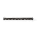 NEDIS HDMI rozbočovač/ 8x HDMI výstup/ 4K@60Hz/ 18 Gbps/ kov/ antracit VSPL3478AT