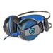 NEDIS herní headset GHST500BK/ drátová sluchátka + mikrofon/ zvuk 7.1/ LED/ USB/ kabel 2,1 m/ černo-modrý