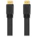 NEDIS High Speed HDMI 2.0 kabel s ethernetem/ 4K@30Hz/ zlacené konektory HDMI-HDMI/ plochý/ černý/ bulk/ 2 CVGL34100BK20
