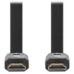 NEDIS High Speed HDMI 2.0 kabel s ethernetem/ 4K@30Hz/ zlacené konektory HDMI-HDMI/ plochý/ černý/ bulk/ 2 CVGL34100BK20