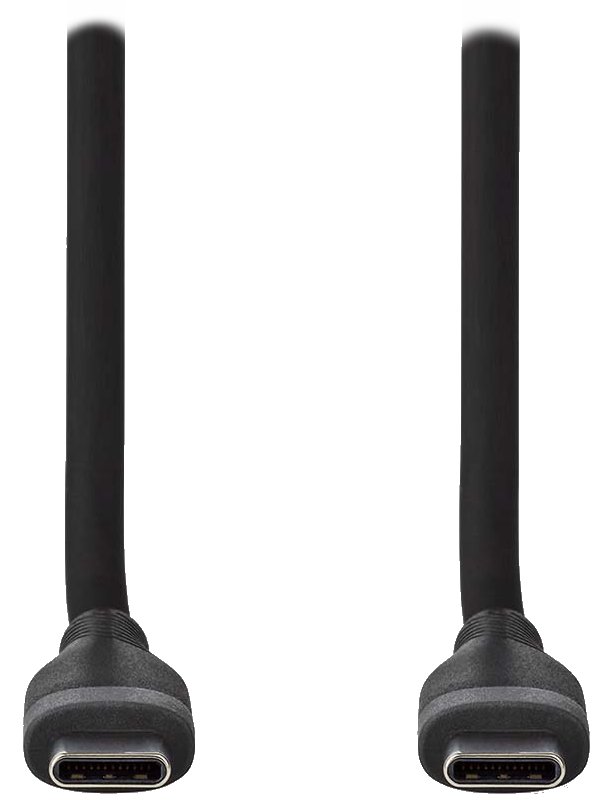 NEDIS kabel USB 2.0/ USB-C zástrčka - USB-C zástrčka/ 60 W/ černý/ box/ 1,5m CCGB60820BK15