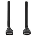 NEDIS kabel USB 2.0/ USB-C zástrčka - USB-C zástrčka/ 60 W/ černý/ box/ 1,5m CCGB60820BK15