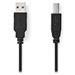 NEDIS kabel USB 2.0/ zástrčka USB-A - zástrčka USB-B/ k tiskárně apod./ černý/ 5m CCGL60100BK50