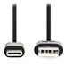NEDIS kabel USB 2.0/ zástrčka USB-C - zástrčka USB-A/ 15W/ černý/ box/ 1m CCGB60600BK10