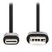 NEDIS kabel USB 2.0/ zástrčka USB-C - zástrčka USB-A/ 15W/ černý/ box/ 2m CCGB60600BK20