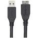 NEDIS kabel USB 3.0/ zástrčka USB-A - zástrčka USB-Micro B/ černý/ 50cm CCGL61500BK05