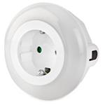 NEDIS LED noční světlo do zásuvky/ denní/noční senzor/ 3680 W/ 10 lm/ bílá / modrá / zelená LNLGSOCK01