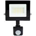 NEDIS LED reflektor se senzorem/ 4000 K/ 1620 lm/ IP44/ energetická třída F/ kabel 1 m/ černý LLFLP15BLK