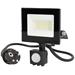 NEDIS LED reflektor se senzorem/ 4000 K/ 1620 lm/ IP44/ energetická třída F/ kabel 1 m/ černý LLFLP15BLK