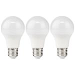 NEDIS LED žárovka E27/ A60/ 11 W/ 220 V/ 1055 lm/ 2700 K/ teplá bílá/ matná/ 3 kusy LBE27A603P3