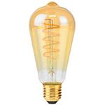 NEDIS LED žárovka E27/ ST64/ 3,8 W/ 220 V/ 250 lm/ 2100 K/ stmívatelná/ extra teplá bílá/ retro styl LBDE27ST64GD2