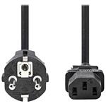 NEDIS napájecí kabel 230V/ přípojný 10A/ konektor IEC-320-C13/ přímá zástrčka Schuko/ černý/ 5m CEGL10030BK50