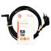 NEDIS napájecí kabel pro adaptéry/ Euro zástrčka - konektor IEC-320-C1/ úhlový-úhlový/ dvoulinka/ černý/ bulk/ 2m