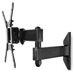 NEDIS nástěnný držák pro LCD a TV/ 10 - 32"/ nosnost 30 kg/ náklon ± 15°/ otáčení 180°/ kloubový (3 klouby) TVWM31BK