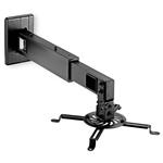 NEDIS nástěnný držák projektoru / Full motion/ nosnost 15kg/ otáčení 360°/ 4 ramena/ ocel/ černý PJWM200BK