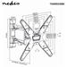 NEDIS nástěnný TV držák/ 23 - 55"/ nosnost 30 kg/ náklon 20°/ otočný 0 - 180°/ Full Motion/ ocel/ černý TVWM5530BK