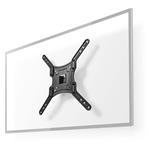 NEDIS nástěnný TV držák/ 23 - 55"/ nosnost 30 kg/ náklon 20°/ otočný 0 - 70°/ Full Motion/ ocel/ černý TVWM1330BK
