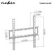 NEDIS nástěnný TV držák/ 23 - 55"/ nosnost 35 kg/ vzdálenost od stěny 23 mm/ fixní/ ocel/ černý TVWM1031BK