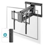 NEDIS nástěnný TV držák/ 37 - 75"/ nosnost 35 kg/ motorizovaný/ otočný/ vdálenost od stěny 48,5 cm/ DO/ ocel/ TVWM5880BK