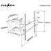 NEDIS nástěnný TV držák/ 37 - 80"/ nosnost 35 kg/ náklon 15°/ otočný 0 - 180°/ Full Motion/ ocel/ černý TVWM3551BK