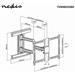 NEDIS nástěnný TV držák/ 37 - 80"/ nosnost 50 kg/ náklon 15°/ otočný 0 - 180°/ Full Motion/ ocel/ černý TVWM6550BK