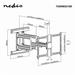NEDIS nástěnný TV držák/ 37 - 80"/ nosnost 70 kg/ polohovatelný/ ocel/ černý TVWM6551BK