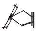 NEDIS nástěnný TV držák/ 43 - 100"/ nosnost 70 kg/ polohovatelný/ ocel/ černý TVWM6570BK