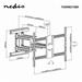 NEDIS nástěnný TV držák/ 43 - 100"/ nosnost 70 kg/ polohovatelný/ ocel/ černý TVWM6570BK