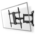 NEDIS nástěnný TV držák/ 43 - 100"/ nosnost 70 kg/ polohovatelný/ ocel/ černý TVWM6570BK