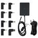 Nedis NBAU100110BK - Adaptér k notebooku| GaN | 10 W | 5 / 9 / 12 / 15 / 20 V DC | 3.0 / 5.0 A | Euro / Typ-C