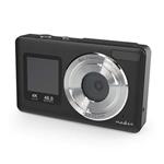 Nedis PCAM2530BK - Digitální Fotoaparát| Duální Obrazovka | 48 MPixel | 4K@30fps | 5 MPixel CMOS | Černá
