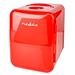 NEDIS přenosná mini lednička/ objem 4 litry/ rozsah chlazení 8 - 18 °C/ AC 100 - 240 V / 12 V/ spotřeba 50 W/ KAFR120CRD